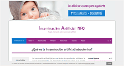 Desktop Screenshot of inseminacionartificial.info