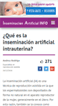 Mobile Screenshot of inseminacionartificial.info