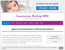 Tablet Screenshot of inseminacionartificial.info